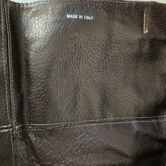 ARNOLD CHURGIN tall brown heeled leather boots. Size 39 (8-8.5) - Picture 11 of 15